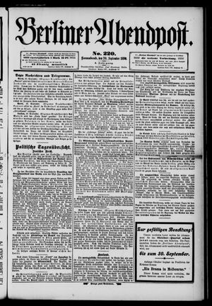 Berliner Abendpost vom 20.09.1890