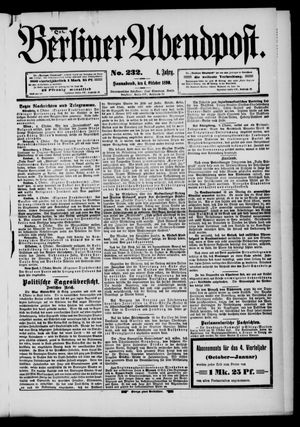 Berliner Abendpost on Oct 4, 1890