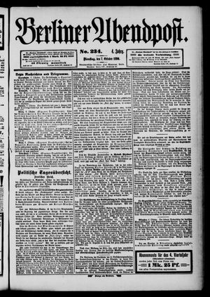 Berliner Abendpost vom 07.10.1890