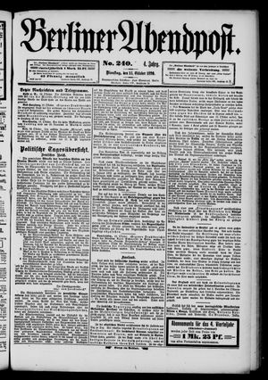 Berliner Abendpost vom 14.10.1890