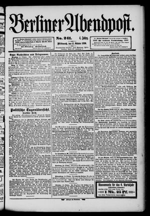 Berliner Abendpost vom 15.10.1890