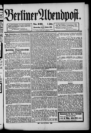 Berliner Abendpost vom 16.10.1890