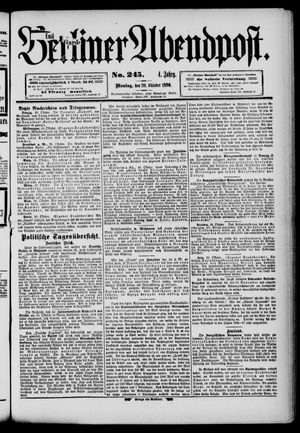 Berliner Abendpost vom 20.10.1890