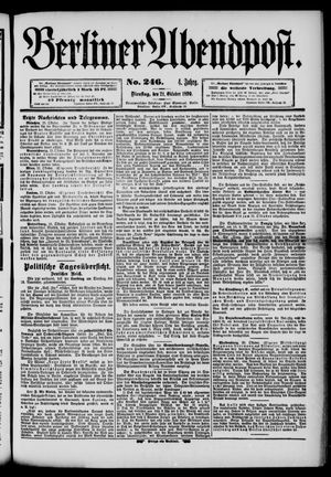 Berliner Abendpost vom 21.10.1890
