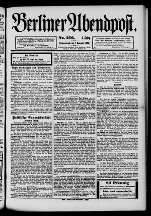 Berliner Abendpost vom 01.11.1890