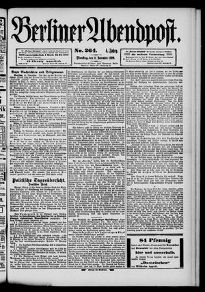 Berliner Abendpost vom 11.11.1890