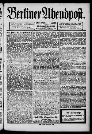 Berliner Abendpost vom 24.11.1890