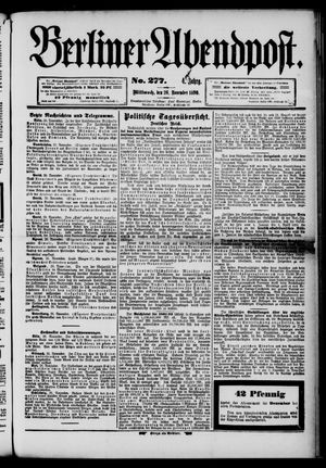 Berliner Abendpost vom 26.11.1890