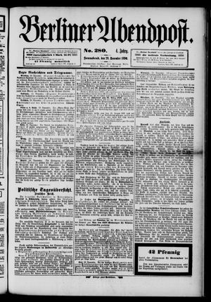 Berliner Abendpost vom 29.11.1890