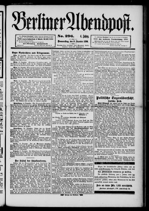 Berliner Abendpost vom 18.12.1890
