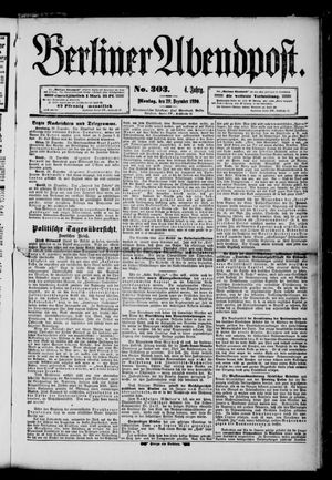 Berliner Abendpost vom 29.12.1890