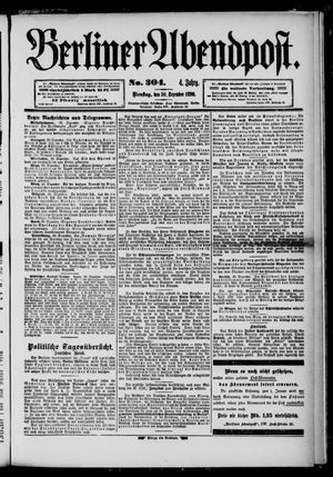 Berliner Abendpost on Dec 30, 1890