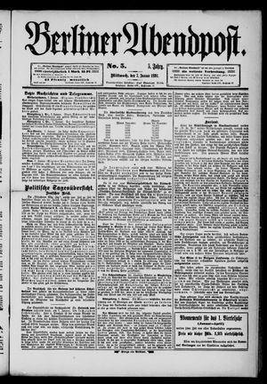 Berliner Abendpost vom 07.01.1891