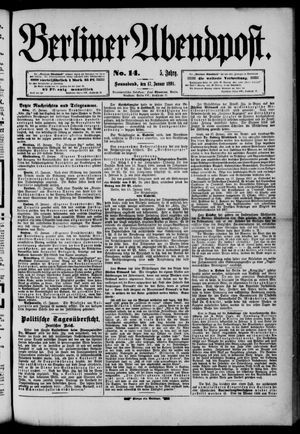 Berliner Abendpost on Jan 17, 1891