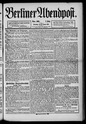 Berliner Abendpost vom 20.01.1891