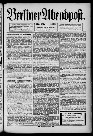 Berliner Abendpost vom 31.01.1891