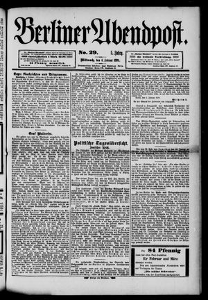 Berliner Abendpost vom 04.02.1891