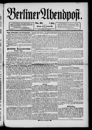 Berliner Abendpost vom 11.02.1891