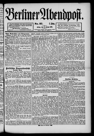 Berliner Abendpost on Feb 13, 1891