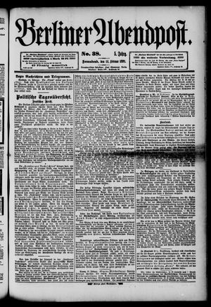 Berliner Abendpost vom 14.02.1891