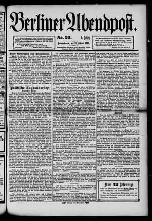 Berliner Abendpost vom 28.02.1891