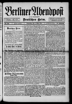 Berliner Abendpost on Mar 5, 1891
