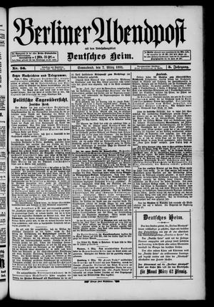 Berliner Abendpost on Mar 7, 1891