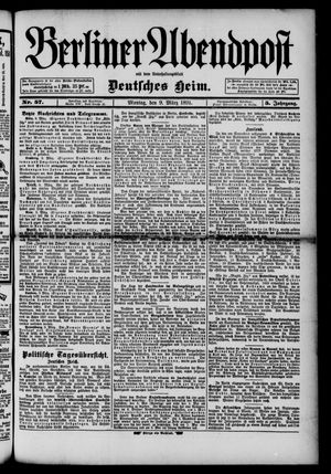 Berliner Abendpost vom 09.03.1891