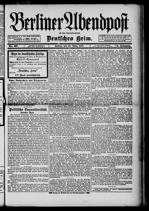 Berliner Abendpost on Mar 20, 1891