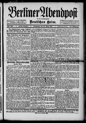 Berliner Abendpost on Mar 26, 1891
