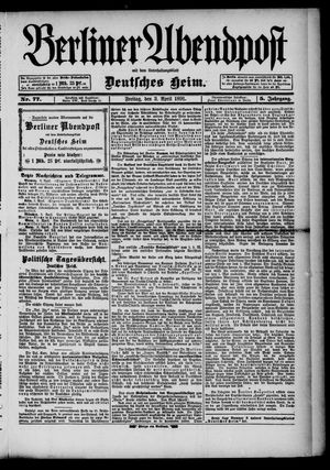 Berliner Abendpost vom 03.04.1891