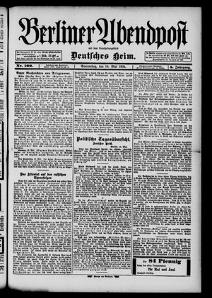 Berliner Abendpost vom 14.05.1891