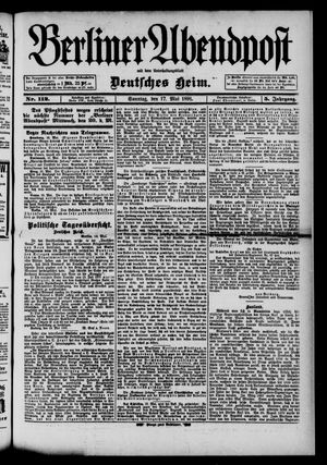 Berliner Abendpost vom 17.05.1891