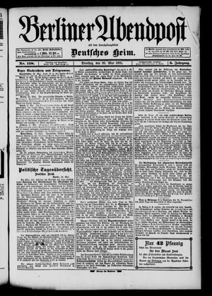 Berliner Abendpost vom 26.05.1891