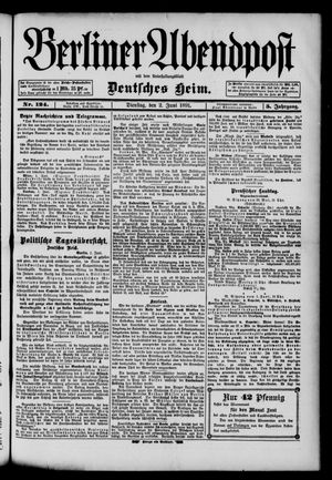 Berliner Abendpost vom 02.06.1891