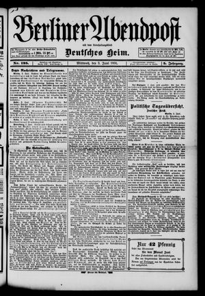 Berliner Abendpost vom 03.06.1891