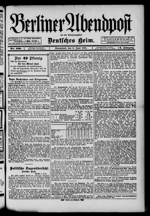 Berliner Abendpost on Jun 6, 1891