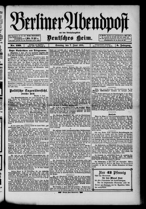 Berliner Abendpost vom 07.06.1891