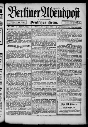 Berliner Abendpost vom 10.06.1891