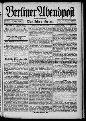 Berliner Abendpost vom 23.06.1891