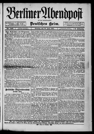 Berliner Abendpost on Jun 28, 1891