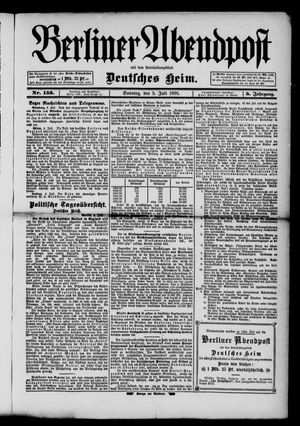 Berliner Abendpost on Jul 5, 1891