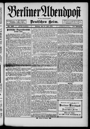 Berliner Abendpost on Jul 10, 1891