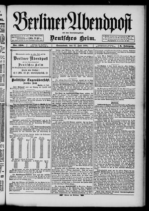 Berliner Abendpost vom 11.07.1891