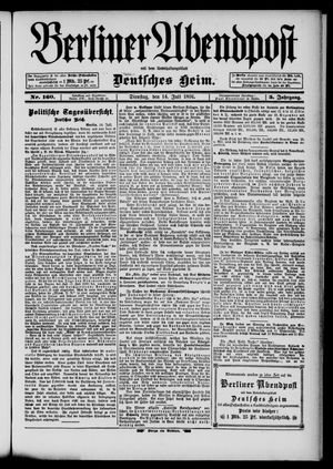 Berliner Abendpost on Jul 14, 1891