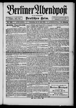 Berliner Abendpost vom 16.07.1891