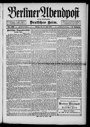 Berliner Abendpost vom 17.07.1891