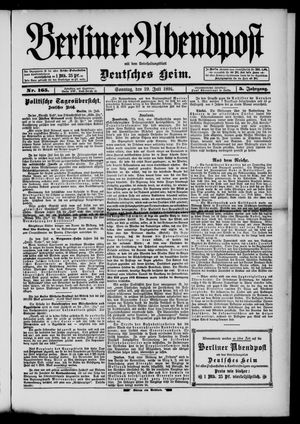 Berliner Abendpost vom 19.07.1891