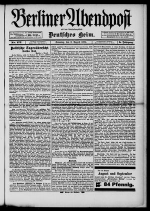 Berliner Abendpost vom 02.08.1891