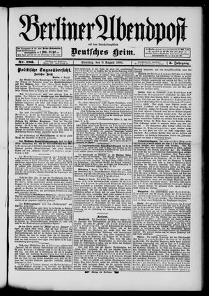 Berliner Abendpost vom 09.08.1891